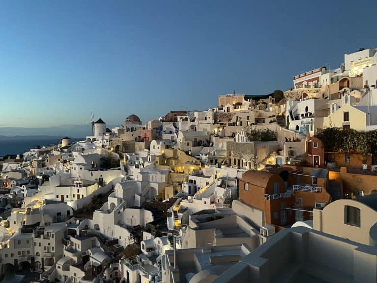 A beautiful sunset in Santorini