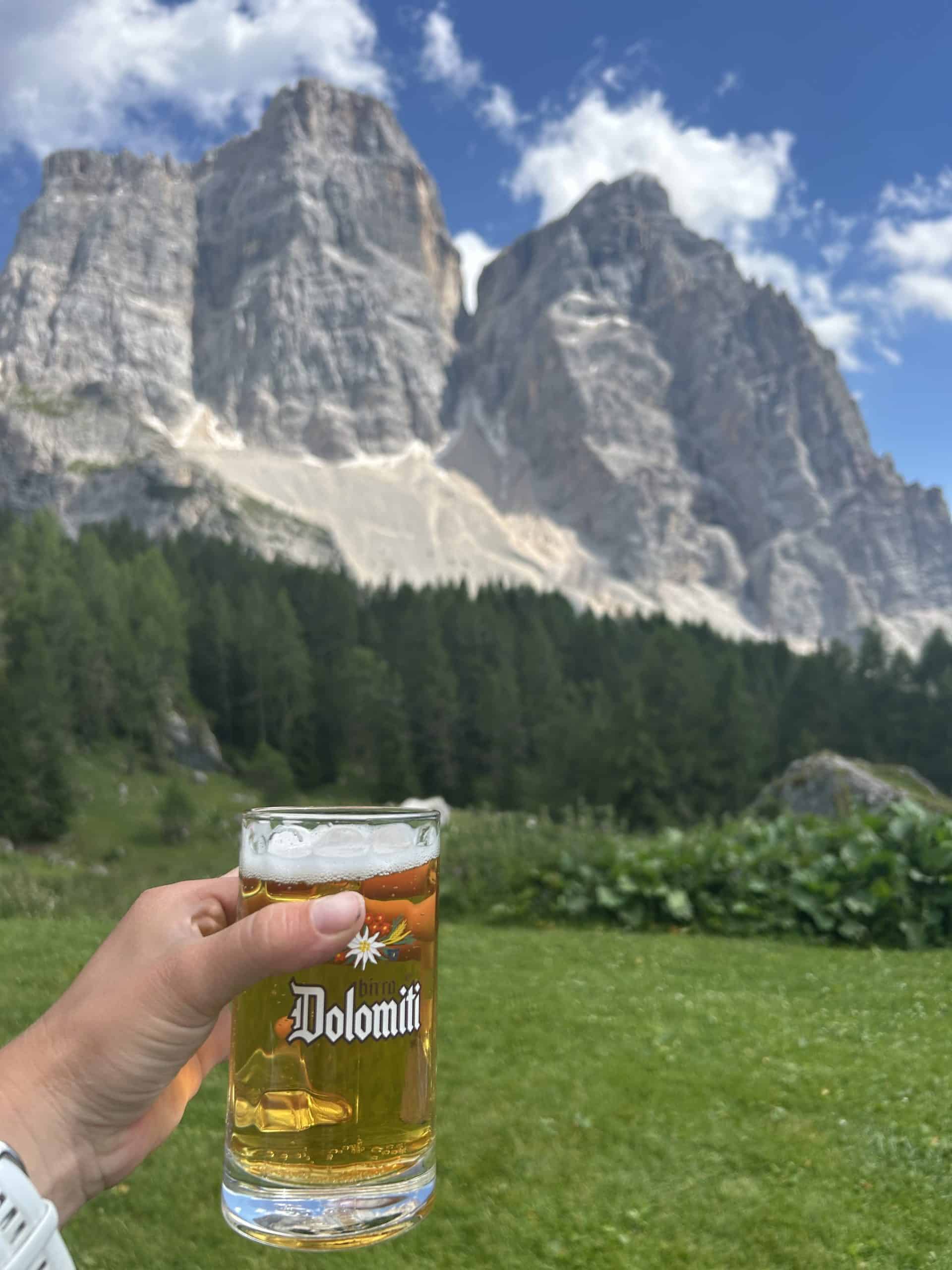 Dolomite beer on Alta via 1