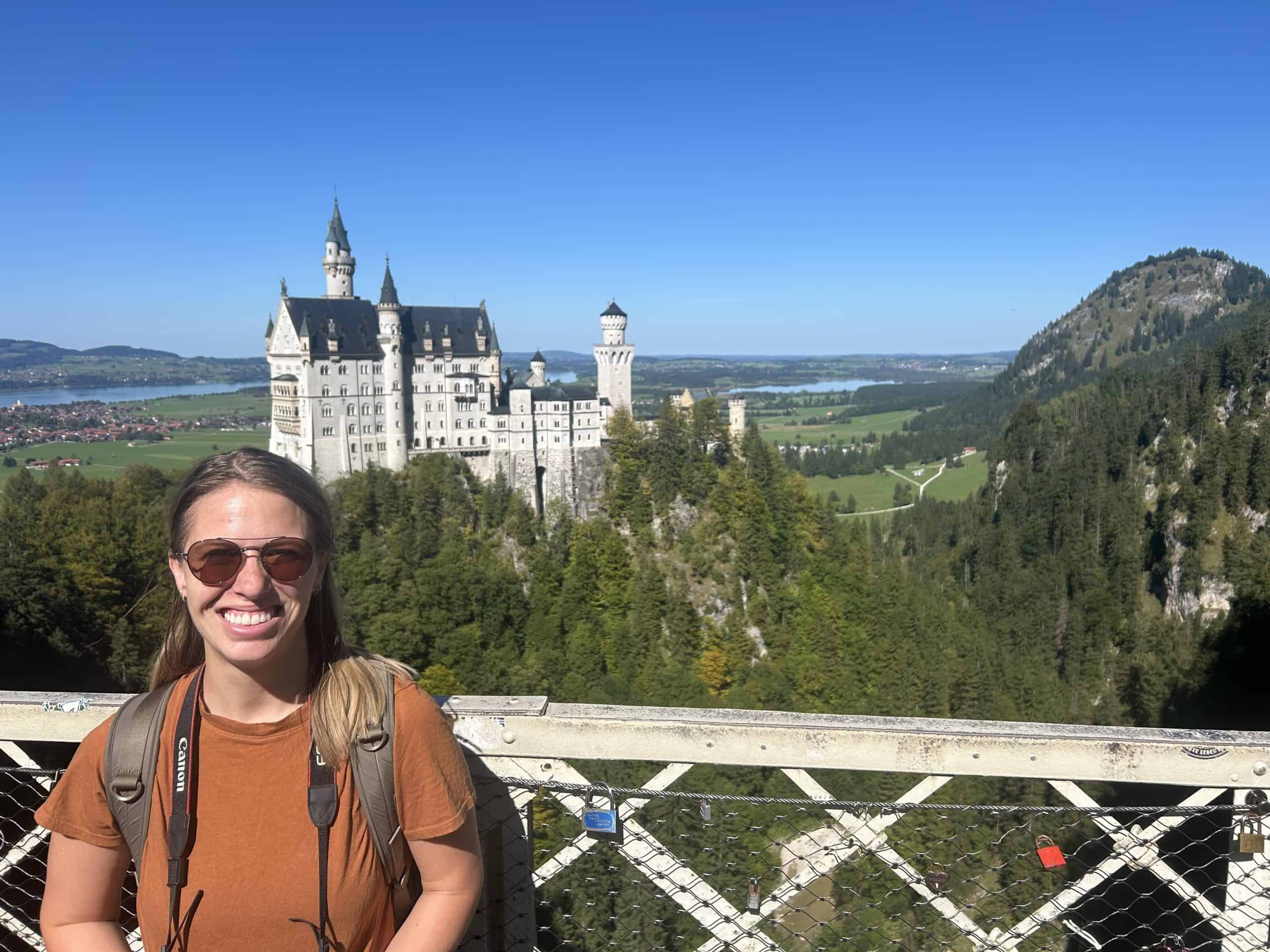 Shannon at Neuschwenstein Castle Germany